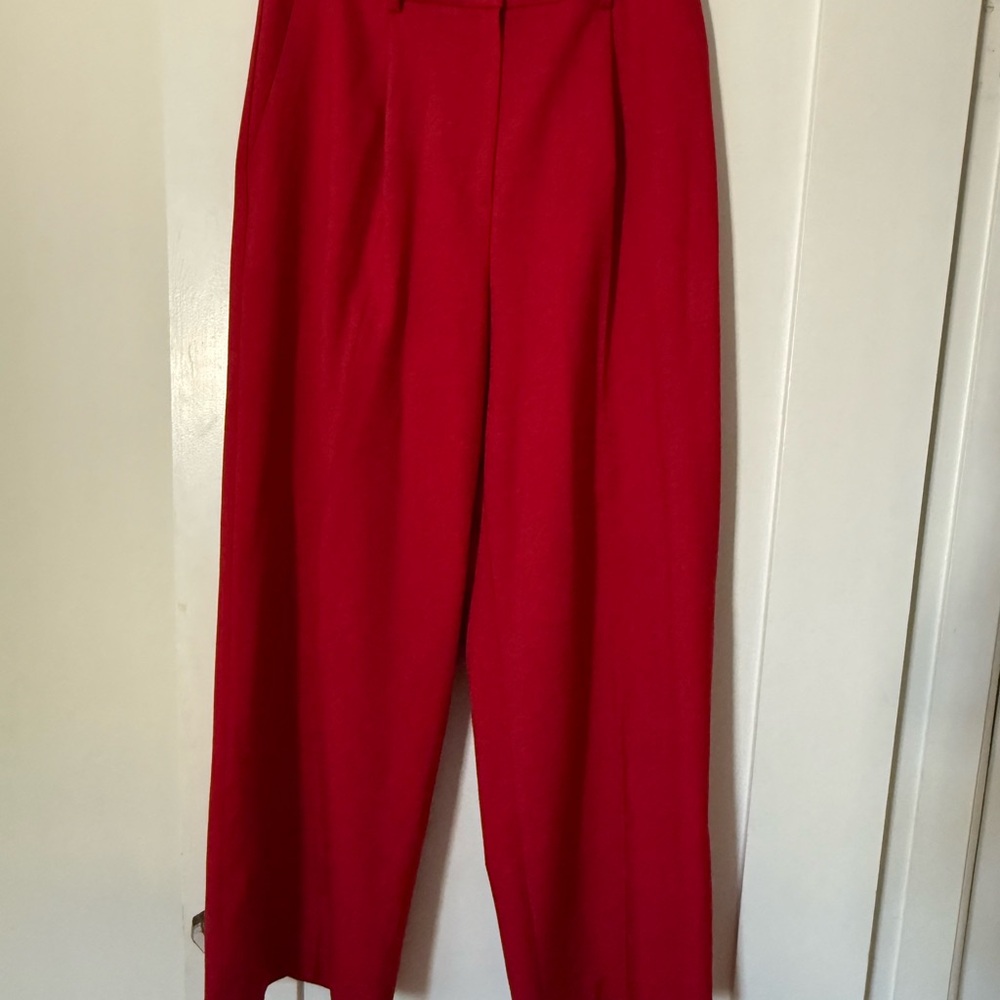 Elegant Red Women's Pants